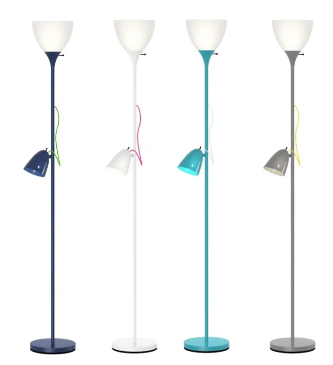 Twin Head Colour Floor Lamp