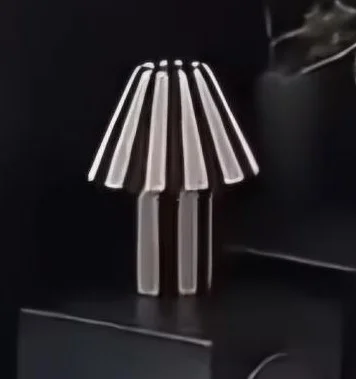 Striped Textile Table Lamp
