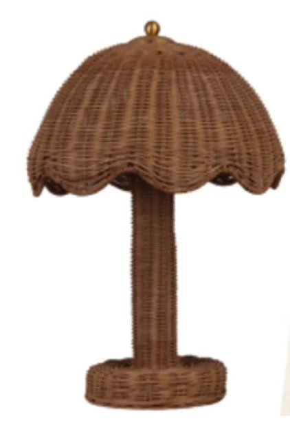 Woven Dome Table Lamp